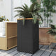 Vidaxx planter 40x40x80 cm poly rattan black