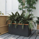 Vidaxx macetero 80x40x40 cm polirratán negro