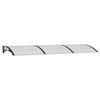 Vidaxl deurluifel 300x100 cm polycarbonaat zwart