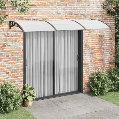 Vidaxl Port Canopy 300x100 cm Policarbonato nero
