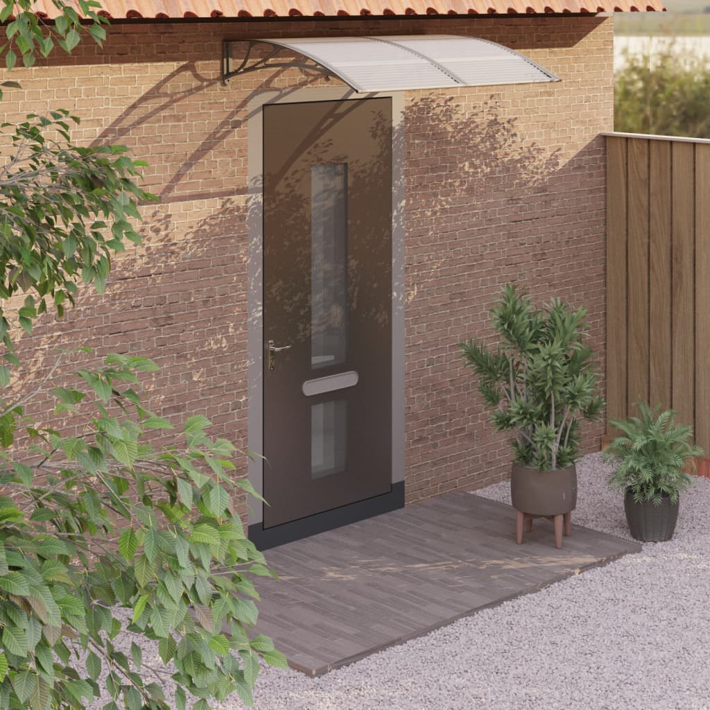 Cola de puerta Vidaxl 150x100 cm de policarbonato gris