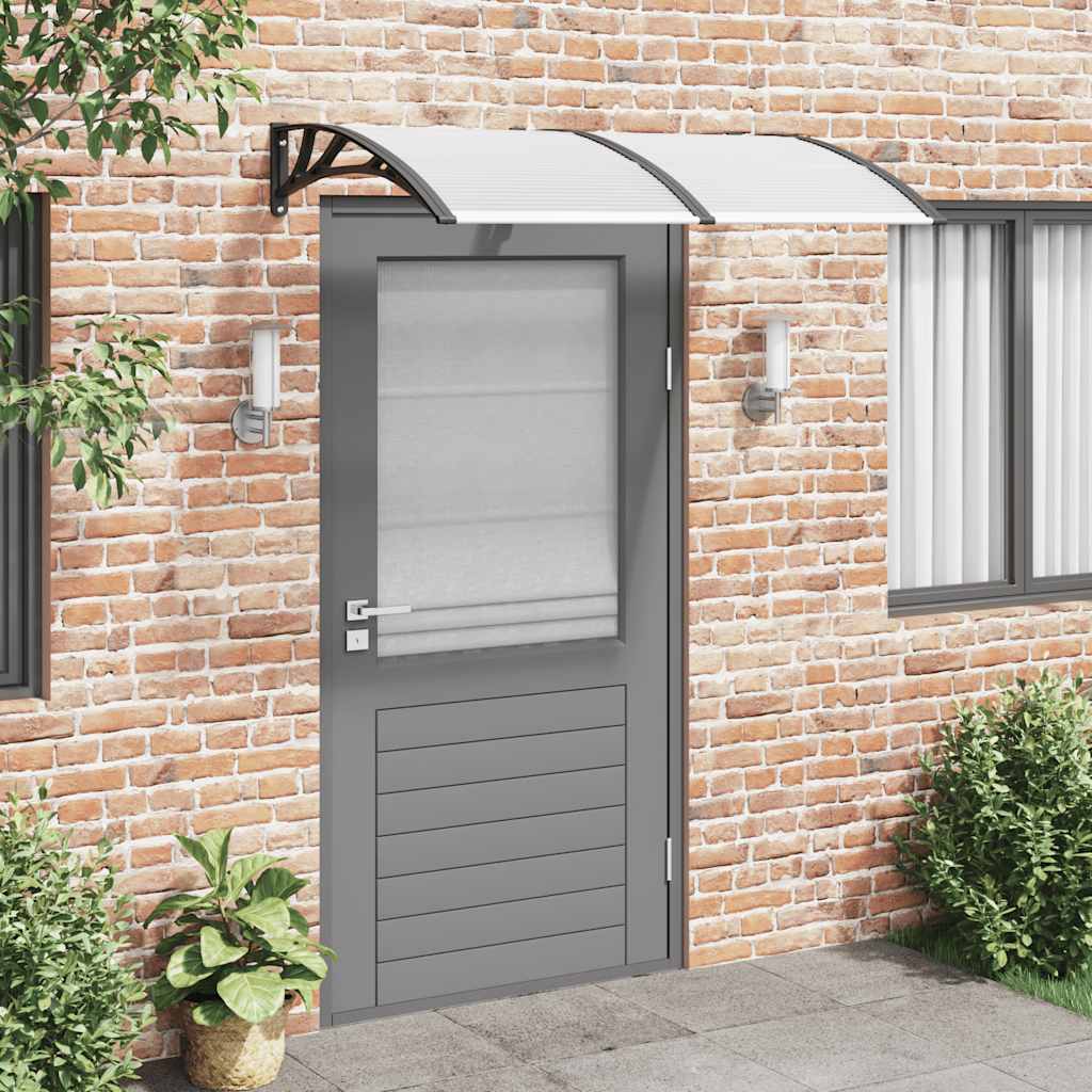 Vidaxl Port Canopy 150x75 cm in policarbonato nero e trasparente