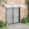 Vidaxl Door Canopy 300x75 cm de policarbonato negro y transparente