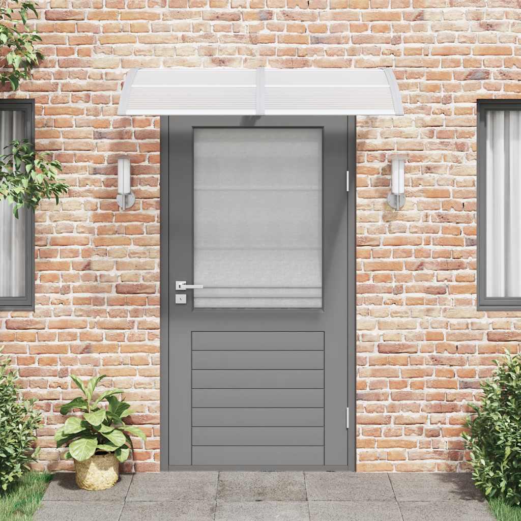 Vidaxl deurluifel 150x75 cm polycarbonaat grijs