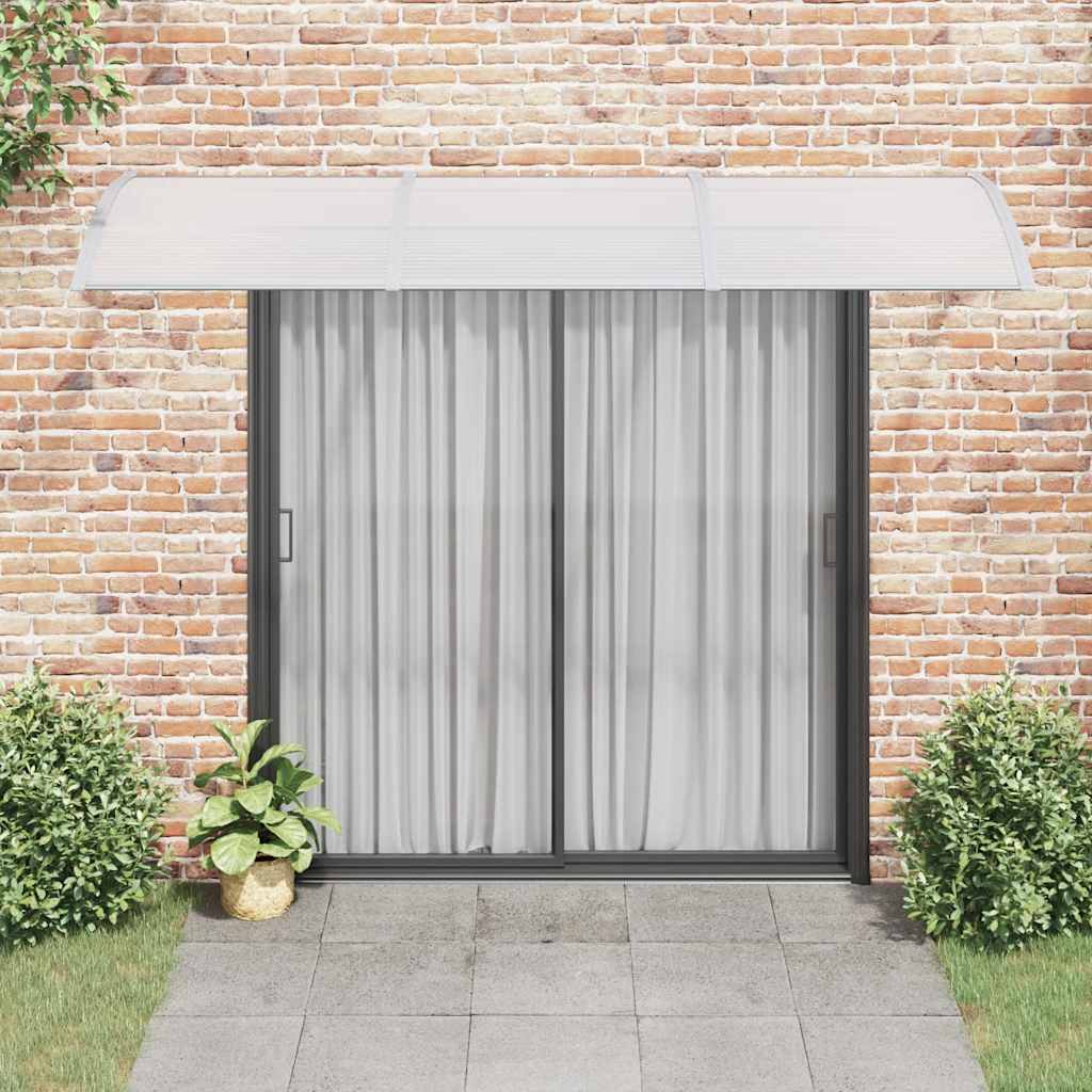 Vidaxl deurluifel 300x75 cm polycarbonaat grijs