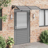 Vidaxl deurluifel 150x75 cm polycarbonaat zwart