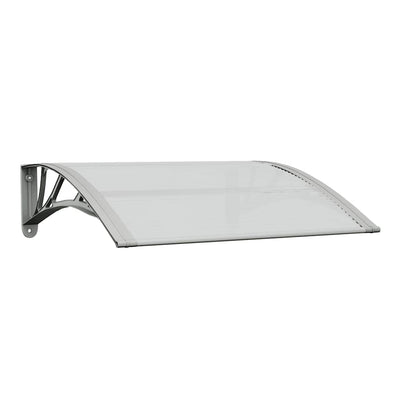 Vidaxl Port Canopy 80x75 cm in policarbonato grigio e trasparente