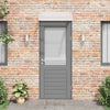 Vidaxl Port Canopy 80x75 cm in policarbonato grigio e trasparente