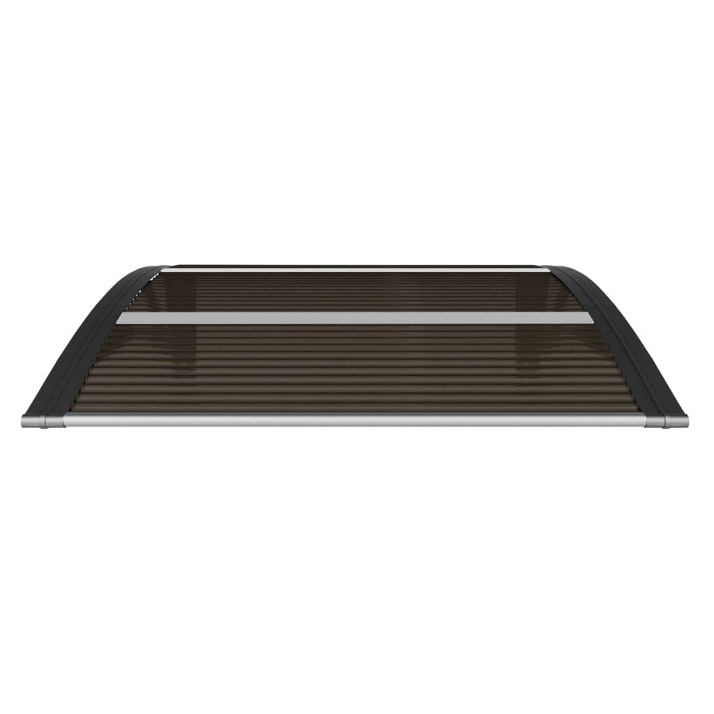Vidaxl deurluifel zwart 80x75 cm polycarbonaat