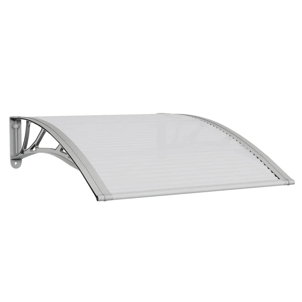 Vidaxl Port Canopy 100x75 cm in policarbonato grigio e trasparente