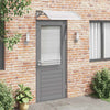 Vidaxl Port Canopy 100x75 cm in policarbonato grigio e trasparente