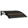 Vidaxl Port Canopy 100x75 cm Policarbonato nero