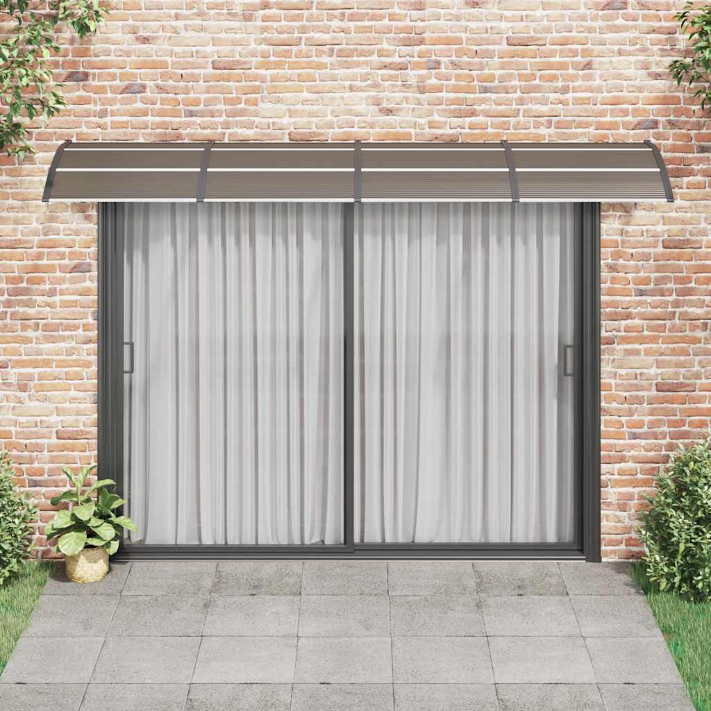 Vidaxl Port Canopy 350x75 cm in policarbonato nero e trasparente