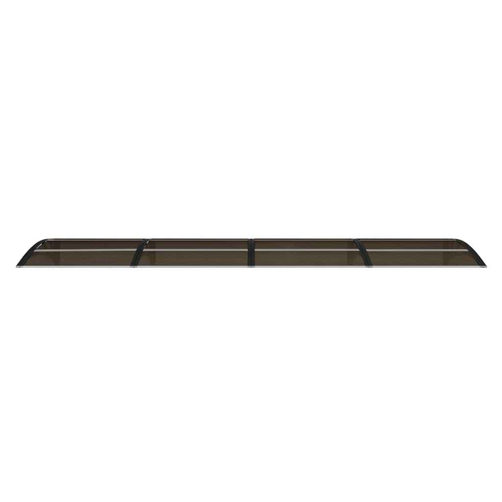 Vidaxl deurluifel 350x75 cm polycarbonaat zwart