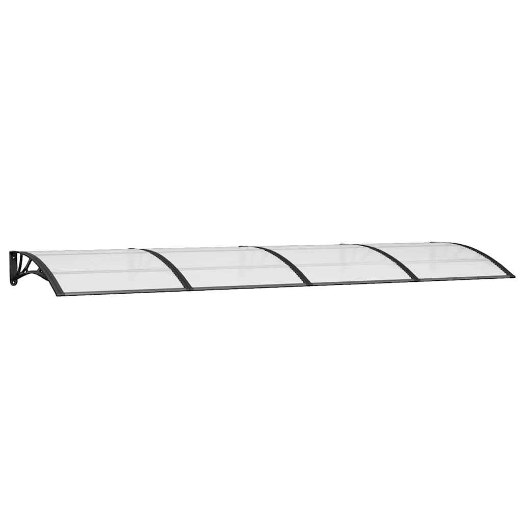 Vidaxl deurluifel 350x100 cm polycarbonaat zwart