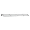Vidaxl deurluifel grijs 350x100 cm polycarbonaat