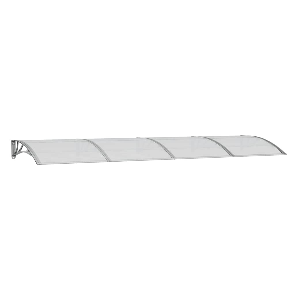 Vidaxl deurluifel grijs 350x100 cm polycarbonaat