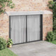 Vidaxl deurluifel 400x75 cm polycarbonaat grijs en transparant