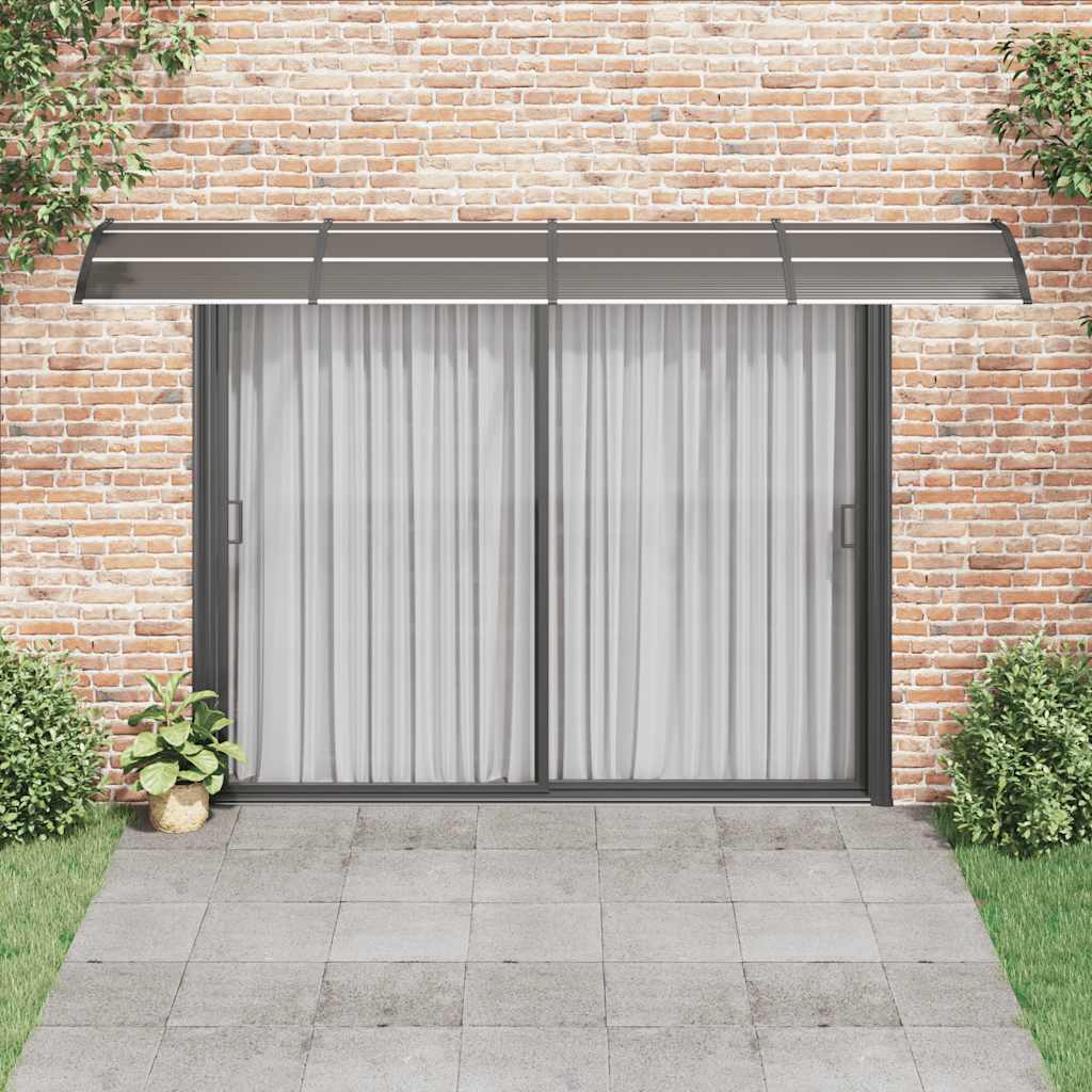 Vidaxl Port Canopy 400x75 cm Policarbonato nero