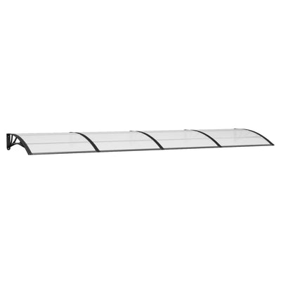 Vidaxl Port Canopy 400x100 cm Policarbonato nero
