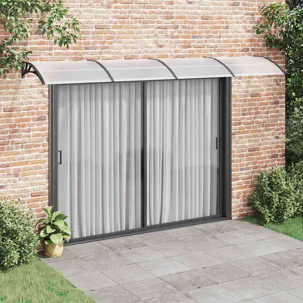 Vidaxl Port Canopy 400x100 cm Policarbonato nero