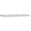 Vidaxl deurluifel grijs 400x100 cm polycarbonaat