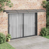 Vidaxl deurluifel zwart 400x100 cm polycarbonaat