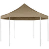 Vidaxl PartyTent plegable hexagonal 3.6x3.1 m taupe 220 g m²