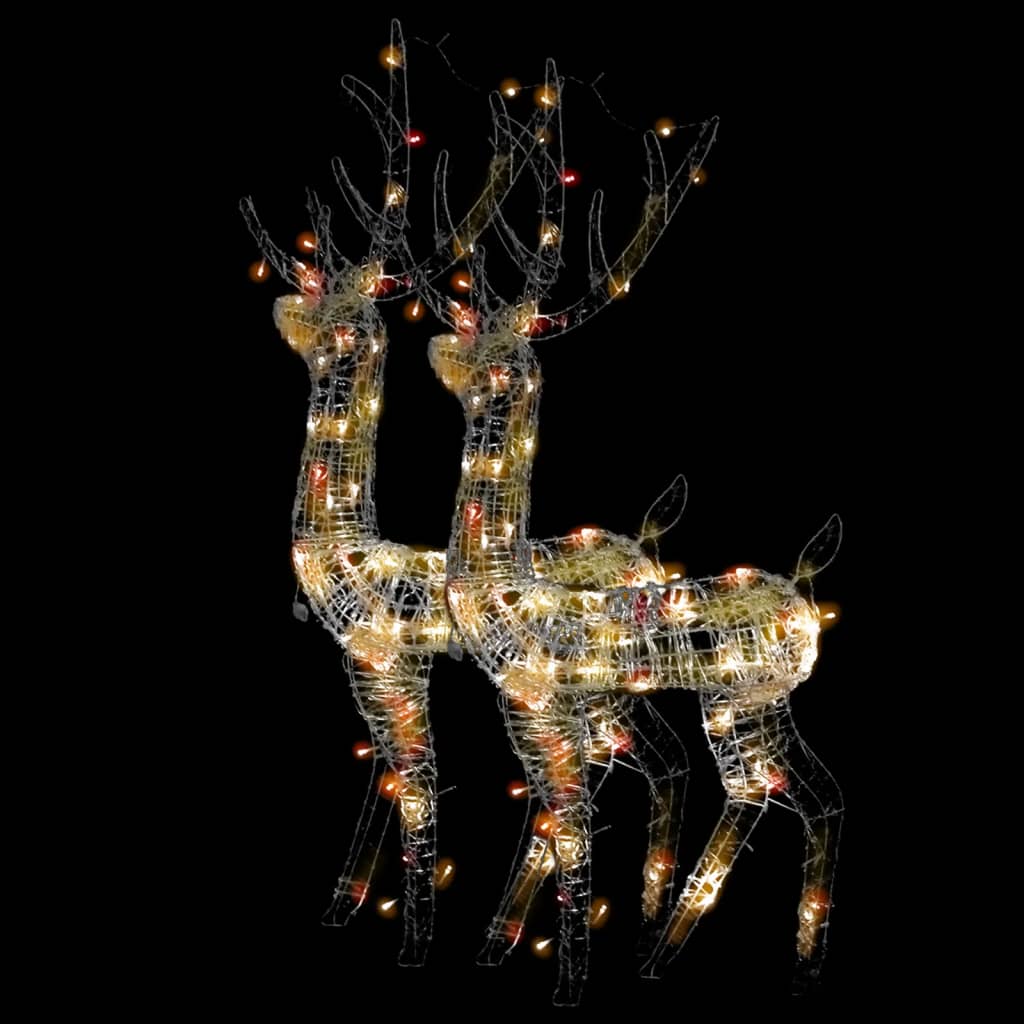 Vidaxl Decorazioni natalizie rendeer 2 St Multilutinus 120 cm acrilico