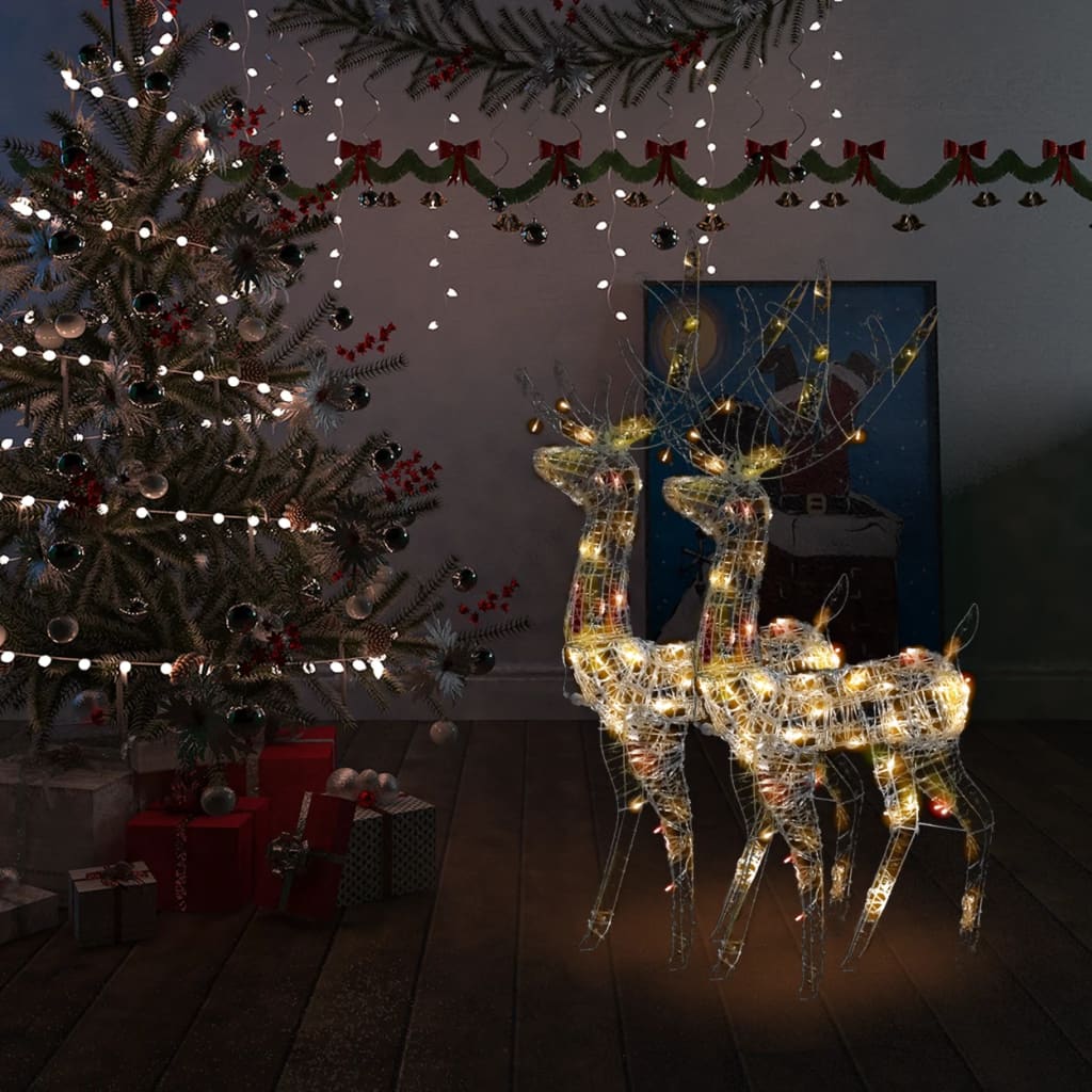 Vidaxl Decorazioni natalizie rendeer 2 St Multilutinus 120 cm acrilico