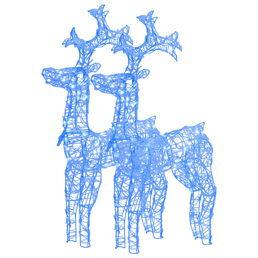 Vidaxl Decoraciones navideñas Reindee 2 PCS 60x16x100 cm acrílico