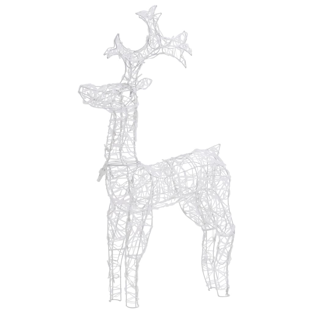 Vidaxl Decoraciones navideñas Reindee 2 PCS 60x16x100 cm acrílico
