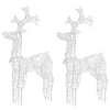 Vidaxl Decoraciones navideñas Reindee 2 PCS 60x16x100 cm acrílico