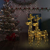 Vidaxl Decoraciones navideñas Reindee 2 PCS 60x16x100 cm acrílico