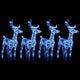 Vidaxl kerstrendieren 4 st 160 led's acryl blauw