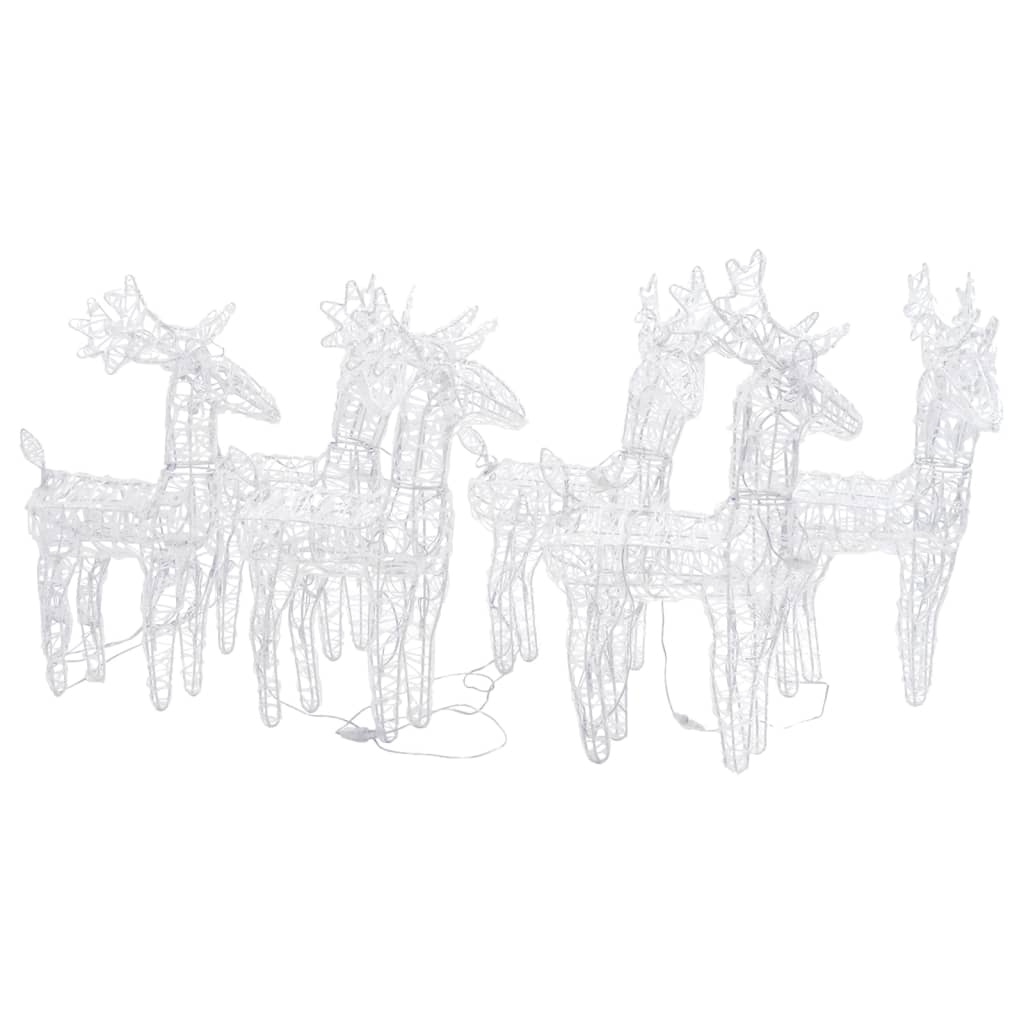 Vidaxl Christmas Animals 6 ST 240 LED ACRYLIC MULTI -COLORADO