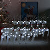 Vidaxl Christmas Animals 6 St 120 LED Silver