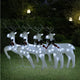 Vidaxl kerstrendieren 4 st 80 led's wit