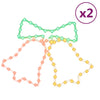 Vidaxl kerstfiguren klokken met 72 led's 2 st 50x56 cm