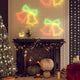 Vidaxl kerstfiguren klokken met 72 led's 2 st 50x56 cm