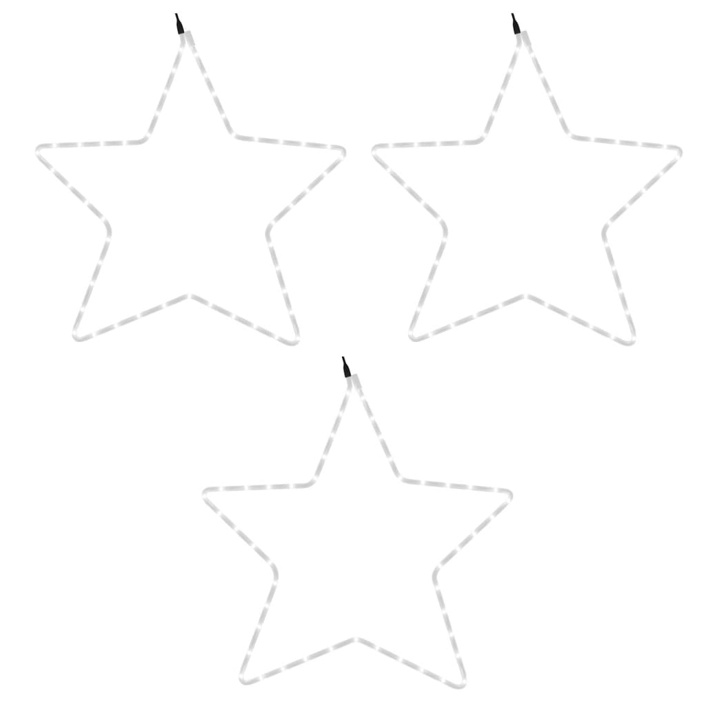 Vidaxl Christmas Figures stelle con 48 LED 3 St 56 cm Bianco caldo