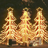 Vidaxl Figura navideña Boom 3 PCS plegables con LED 87X87X93 CM WHITE CALIENTE