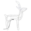 VidaXL Kerstfiguur rendier 2 st 76x42x87 cm koudwit