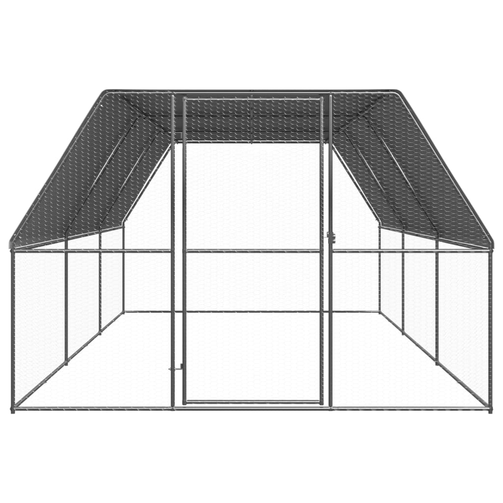Vidaxl Buitenhok para pollos 3x6x2 M Galvanized Steel