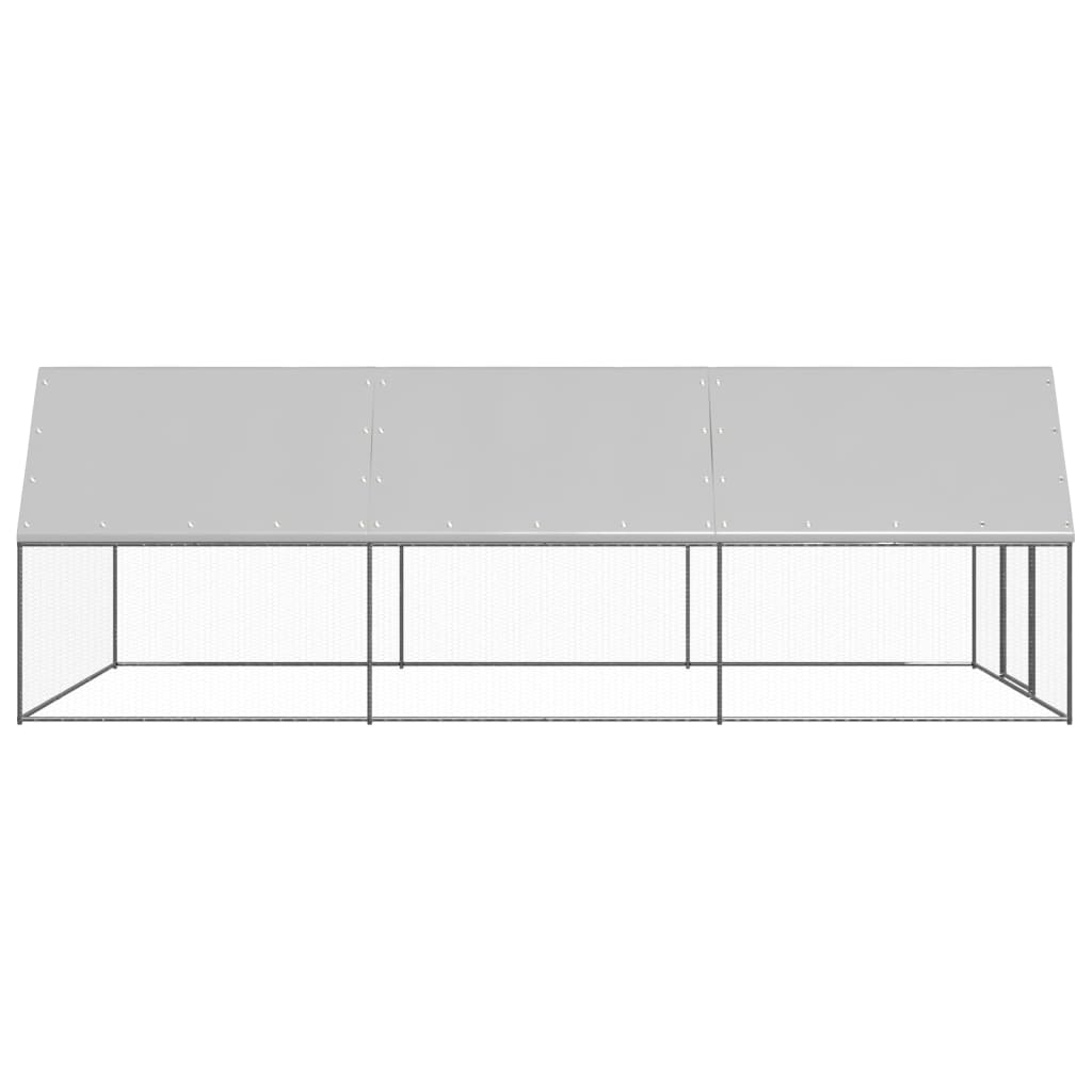 Vidaxl Buitenhok para pollos 3x6x2 M Galvanized Steel