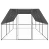 Vidaxl Buitenhok per polli 3x8x2 m Acciaio zincato