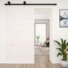 VidaXL Schuifdeur 100x1,8x214 cm massief grenenhout wit
