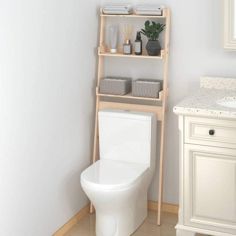Rack per toilette Vidaxl 63.5x32x179 cm pino solido