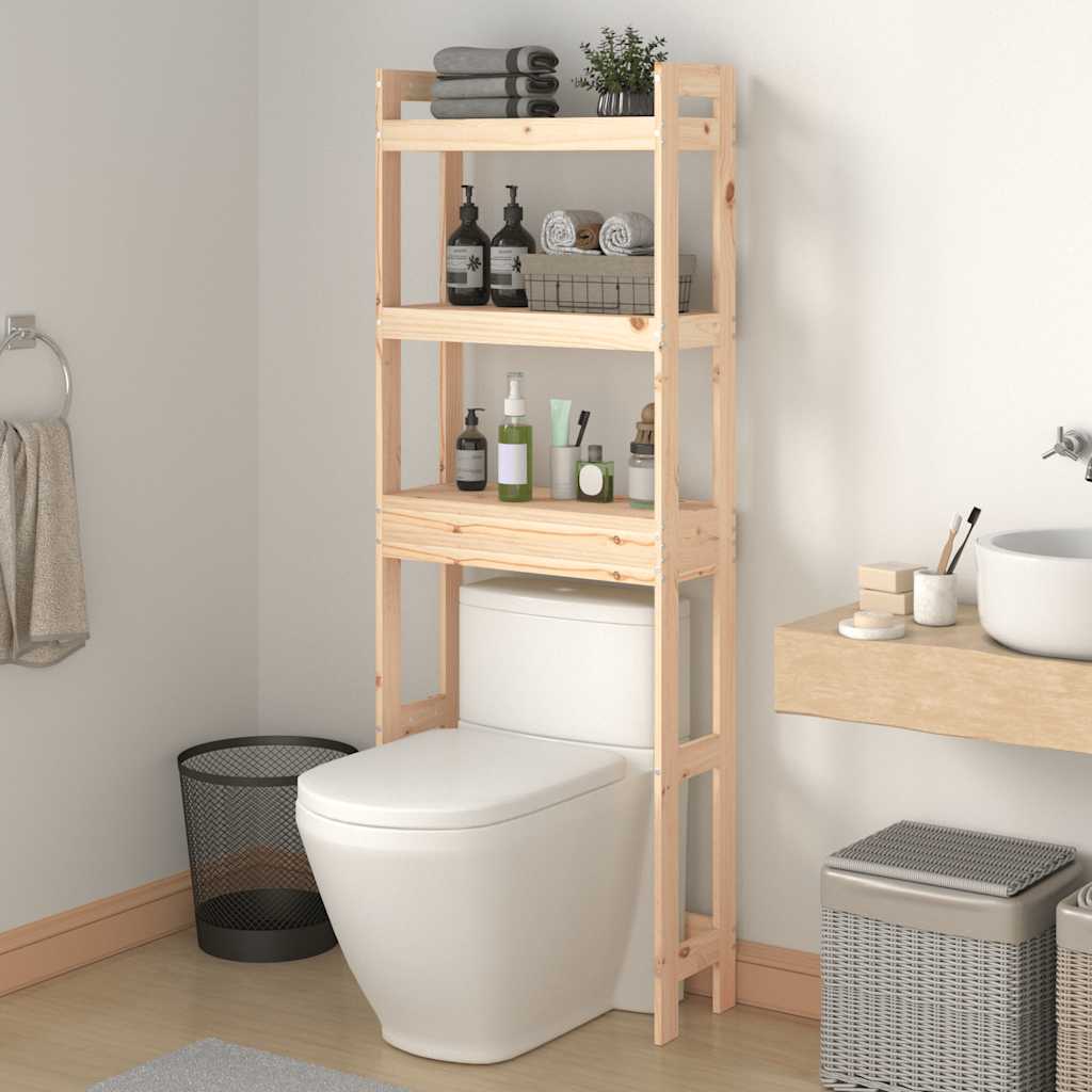 Rack per toilette Vidaxl 63x26x171 cm pino solido