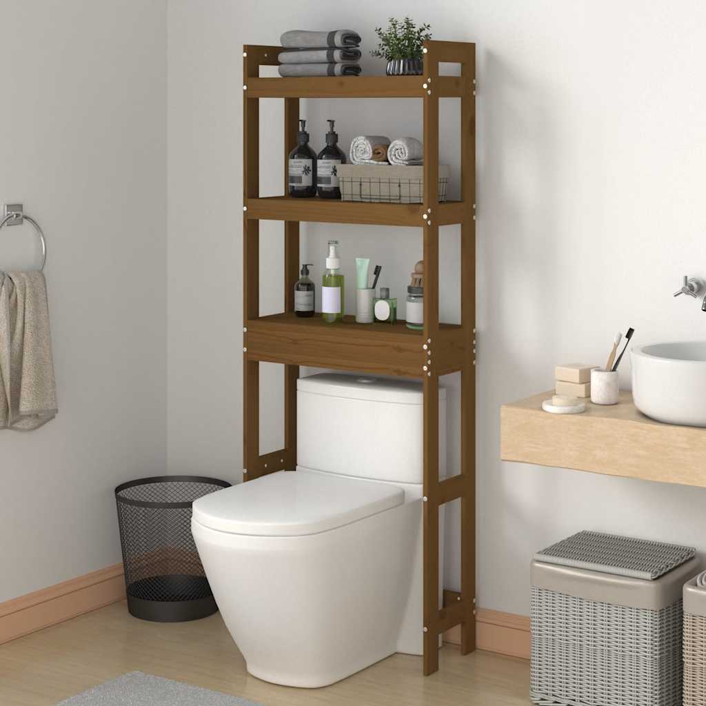 Vidaxl Rack 63x26x171 cm de pino sólido marrón